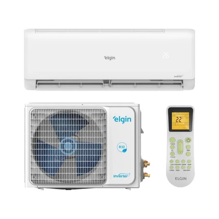 Ar Condicionado Split Inverter Elgin Hi Wall Eco II 9000 BTUs Frio HJFI09C2WB 220V, imagem 1 de 5