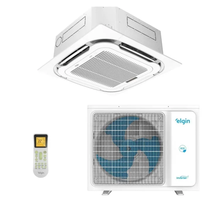 Ar-condicionado Split Cassete 4 Vias Inverter Plus R-32 Elgin 24.000 Btus Só Frio 220v Monofásico, imagem 1 de 5